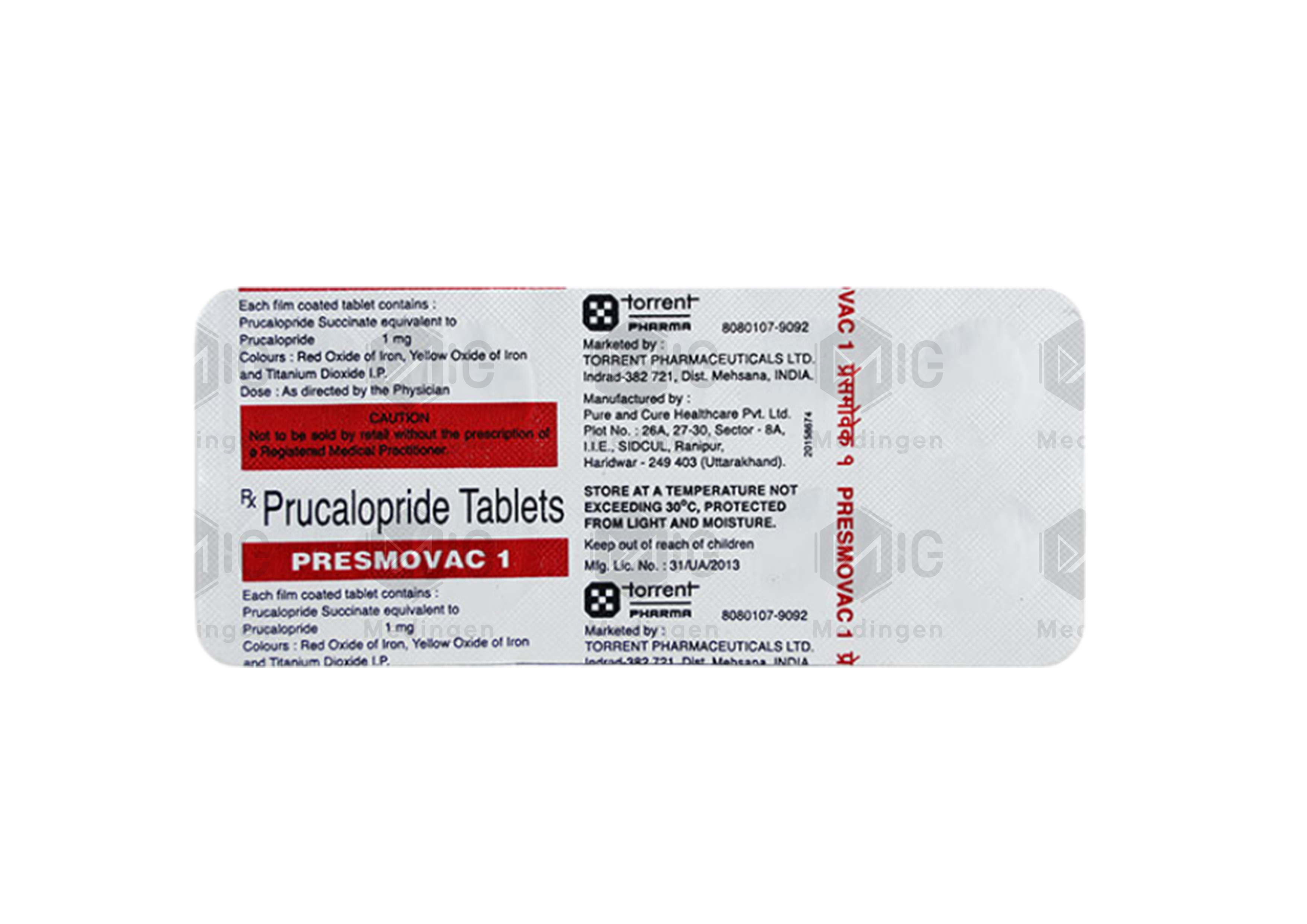 PRESMOVAC 1MG